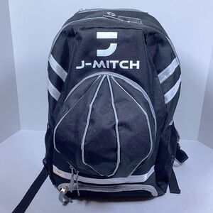 J-Mitch Soccer Backpack With Ball Holder Color Black 
Pre- owned